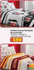 ZORLUTEKS TARAFTAR LİSANSLI TEK KİŞİLİK NEVRESİM SETİ